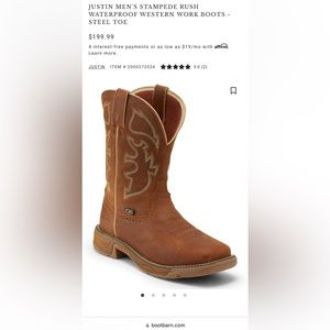Justin Boots Steel Toe